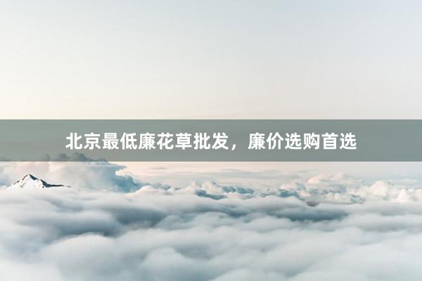 北京最低廉花草批发，廉价选购首选